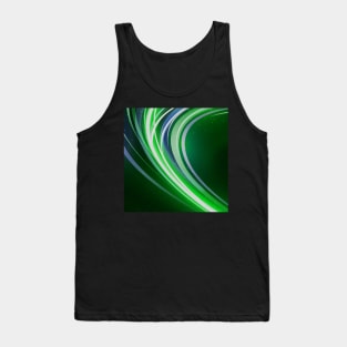 Abstract Strips Art Green Tank Top